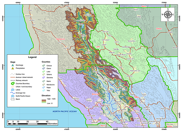  Russian river basin map.