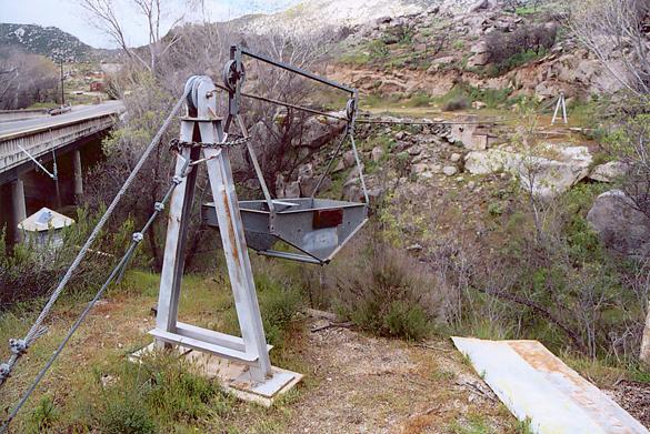 Estación de aforo de caudal USGS, Campo Creek en Campo Road,<br>Condado de San Diego, California.