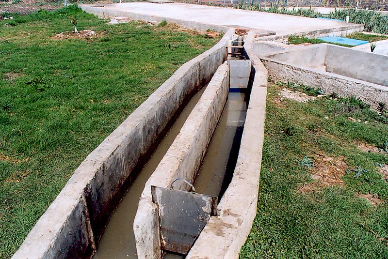 Desarenador para remocin de material grueso