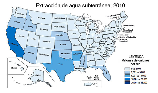 mapa USA