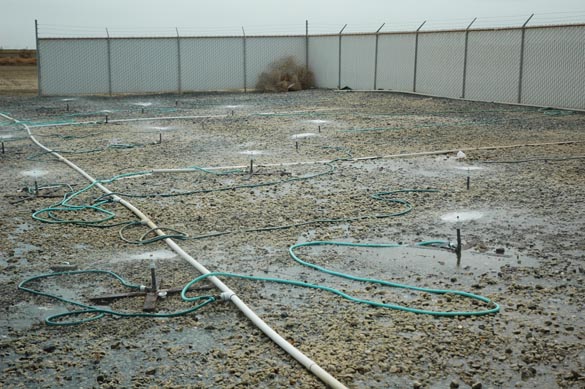 Solar evaporator at Red Rock Ranch, California