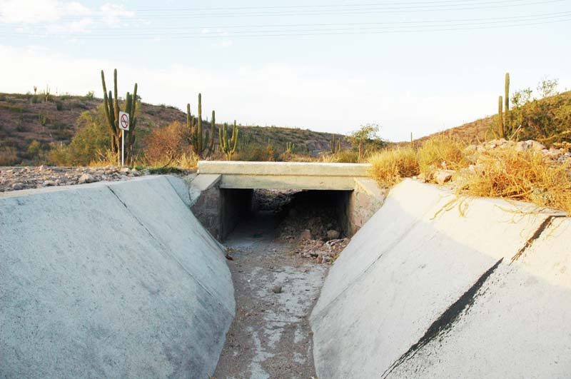 Culvert No. 3, La Paz, Baja California Sur (view from d/s).