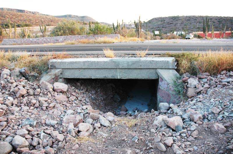 Culvert No. 3, La Paz, Baja California Sur (view from u/s).