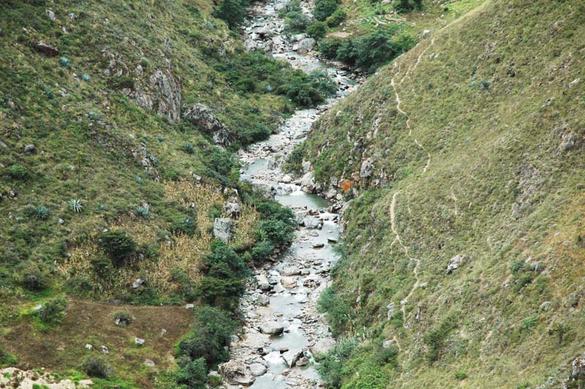 Moyan river, Lambayeque, Peru.