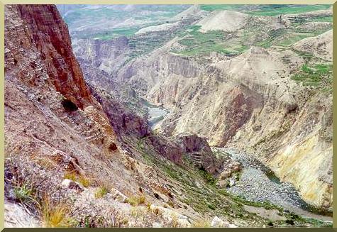 El can del Colca, en Arequipa, Per. 