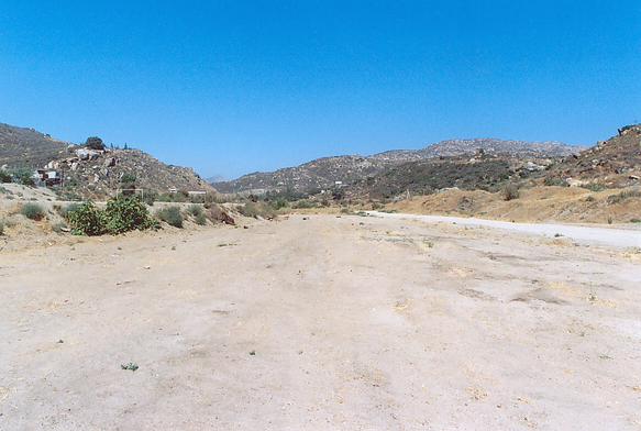 Vista del sitio RP-2 hacia aguas abajo. 