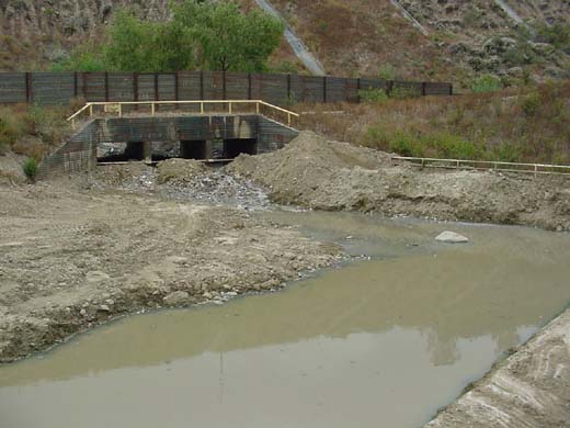 Culvert at U.S.-Mexico border at Goat Canyon, Imperial Beach, California.