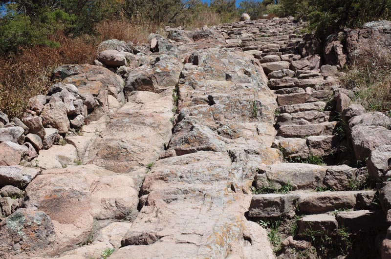 Stairway to Baos de Nezahualcyotl. 